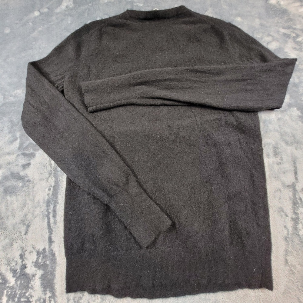 Everlane Womens Cashmere Crewneck Sweater Black Long Sleeve Knit Top Size M - Picture 3 of 6